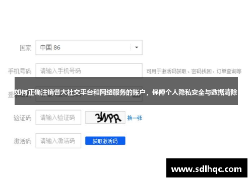 如何正确注销各大社交平台和网络服务的账户，保障个人隐私安全与数据清除